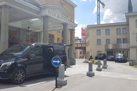 Traslado privado del aeropuerto de Zúrich a la ciudad de Zúrich