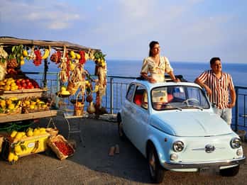 Positano/Praiano: Iconic Fiat 500 Private Amalfi Coast Tour