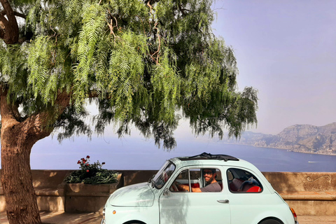 Positano/Praiano : visite privée de l&#039;emblématique Fiat 500 sur la côte amalfitaine