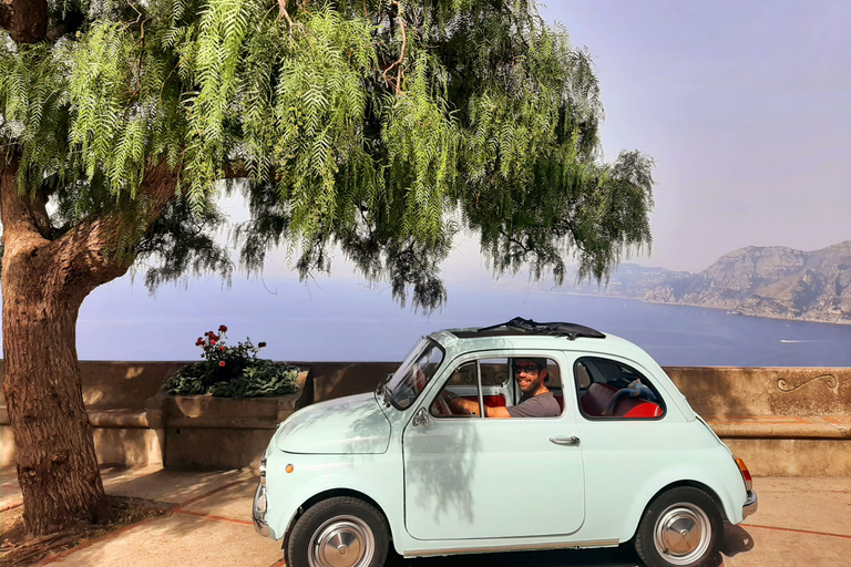 Positano/Praiano: Ikonisk Fiat 500 Privat rundtur på Amalfikusten