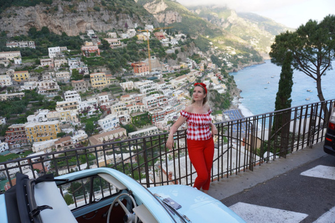 Positano/Praiano: Prywatna wycieczka Fiatem 500 po wybrzeżu Amalfi