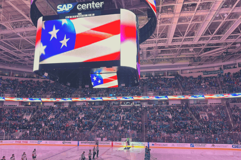 San Jose: San Jose Sharks Ice Hockey Game Ticket Lower Sideline