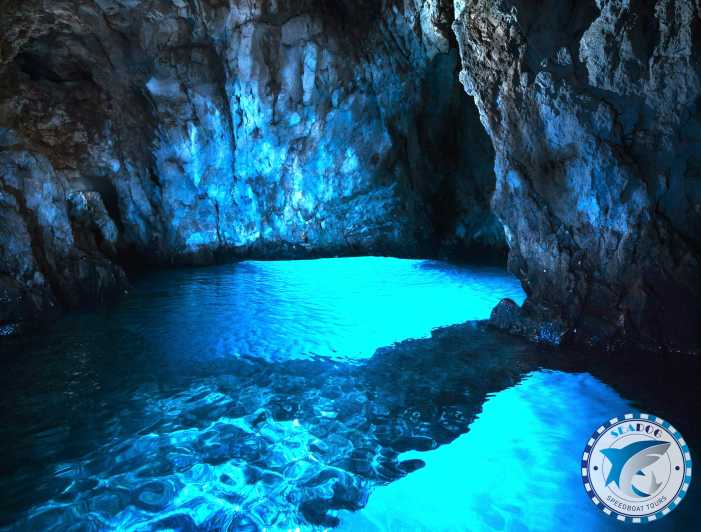 Kotor: Schnellboottour zur Blauen Höhle und zur Madonna der Felsen