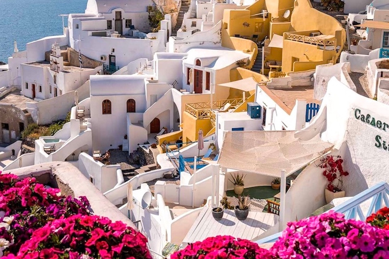 Santorini in a private full-day tour, wine tasting includedSantorini: Private Full-Day Sightseeing Tour( 6-8 hours )