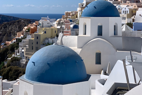 Santorini in a private full-day tour, wine tasting includedSantorini: Private Full-Day Sightseeing Tour( 6-8 hours )