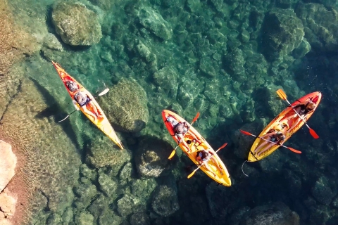 Depuis Barcelone : kayak et snorkeling sur la Costa BravaKayak et snorkeling - Petit groupe (8 personnes maximum)