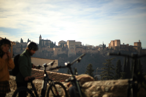 Granada: Highlights & Viewpoints eBike Tour with Tapas Break Tour in French