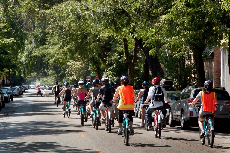 Chicago: visite à vélo de vélos, bouchées et brasseriesVisite de groupe partagée