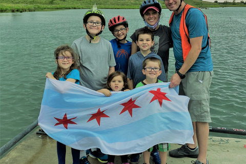 Chicago: Downtown Family Food Tour per fiets met SightseeingStandaard rondleiding