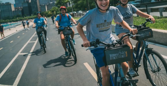 Chicago: Downtown Family Food Tour mit dem Fahrrad mit Sightseeing