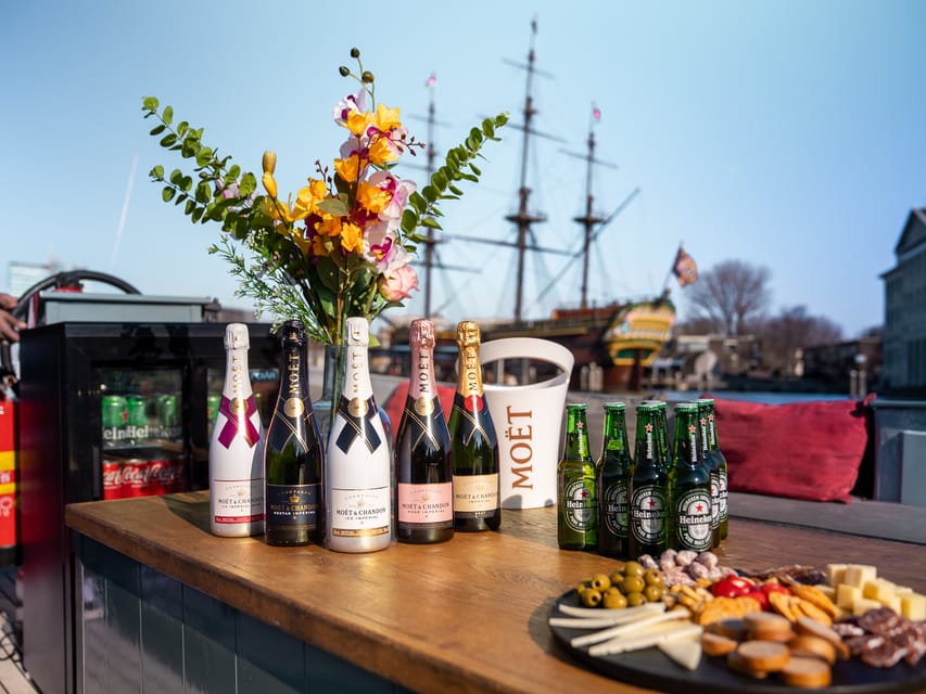 Amsterdam Croisière privée de luxe avec pizza et boissons GetYourGuide