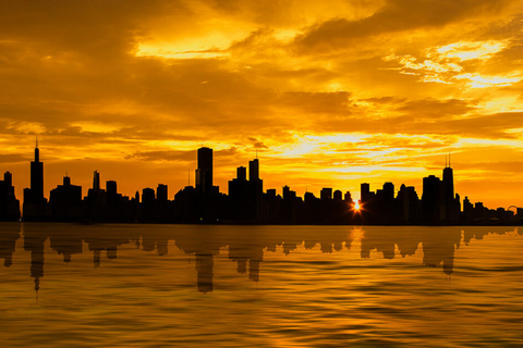 Chicago: 1,5 uur panoramische boottocht bij zonsondergang