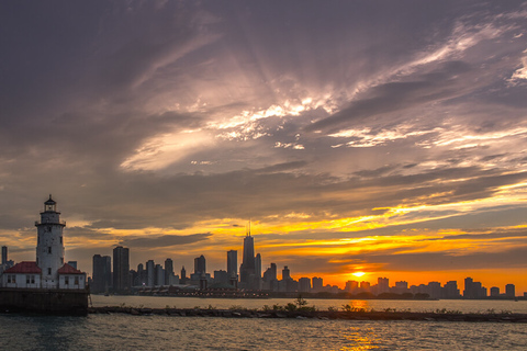 Chicago : 1,5 heure de croisière panoramique sur le lac au coucher du soleil