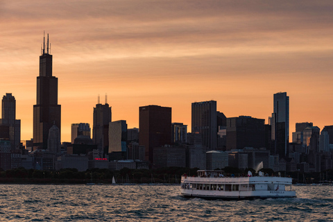 Chicago: 1,5 uur panoramische boottocht bij zonsondergang