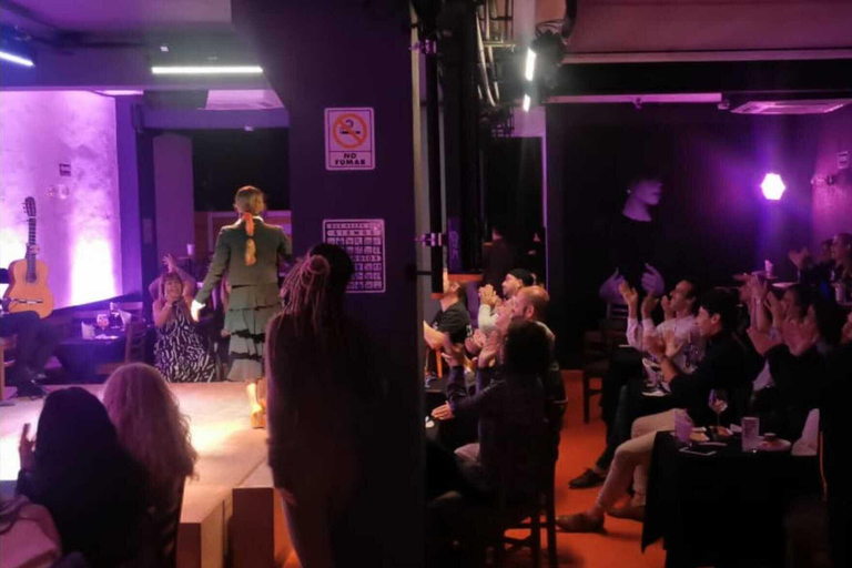 Mexico City: Flamenco Tablao Live Show & dinner Premium option