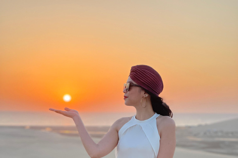 Desert Safari Qatar Camel Sandbording sunrise/sunset tour