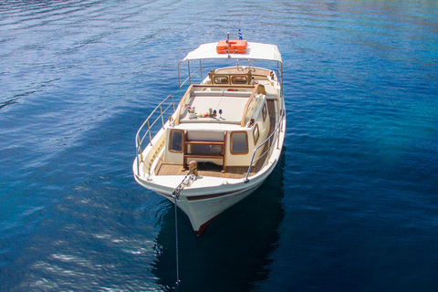 Ornos: Private Cruise on a Traditional Wooden Boat Mykonos:Private cruise with traditional wooden boat