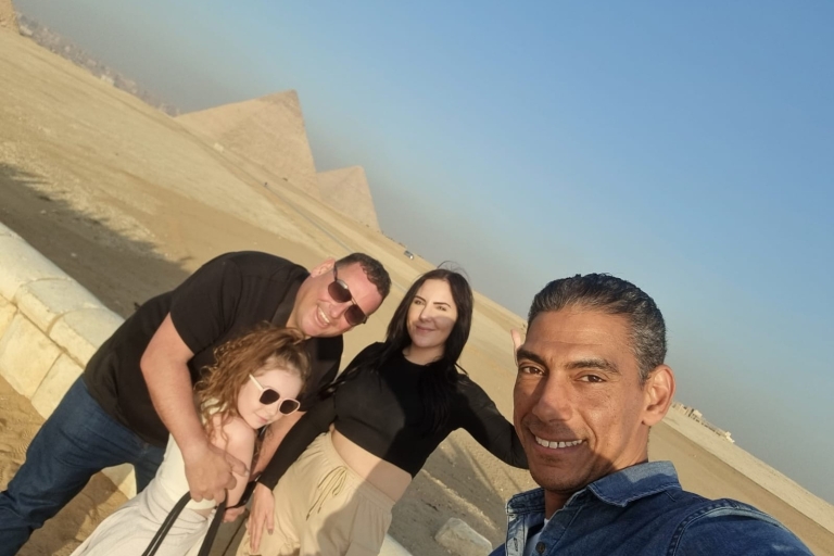 Excursion d'une journée aux pyramides de Gizeh et au Sphinx, à Saqqara et à Memphis