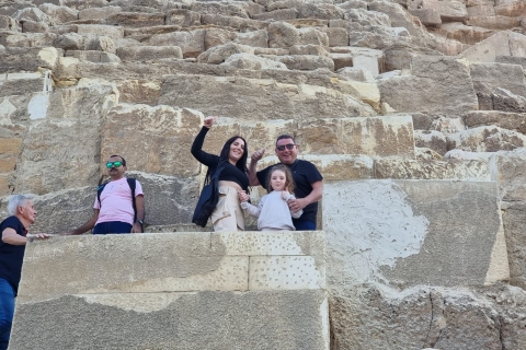 Excursion d'une journée aux pyramides de Gizeh et au Sphinx, à Saqqara et à Memphis