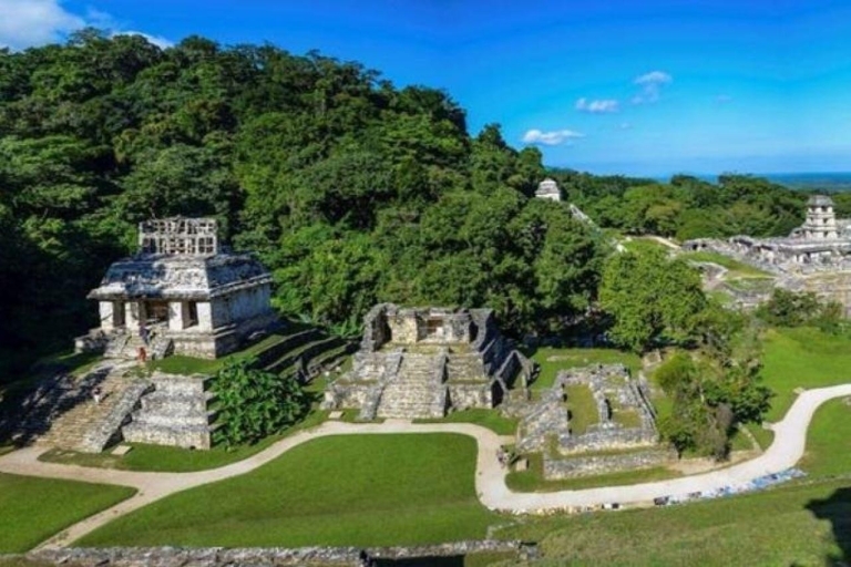 Palenque Archaeological site from Villahermosa or airport Palenque Site+ Agua Azul falls 2024