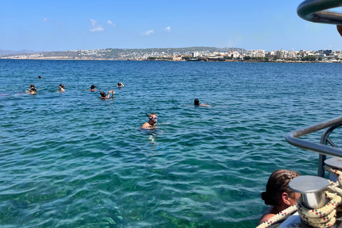 Chania Town: Glass-Bottom Boat Cruise to Thodorou & Lazareta Chania Town: Glass-Bottom Boat Cruise to Thodorou & Lazaret