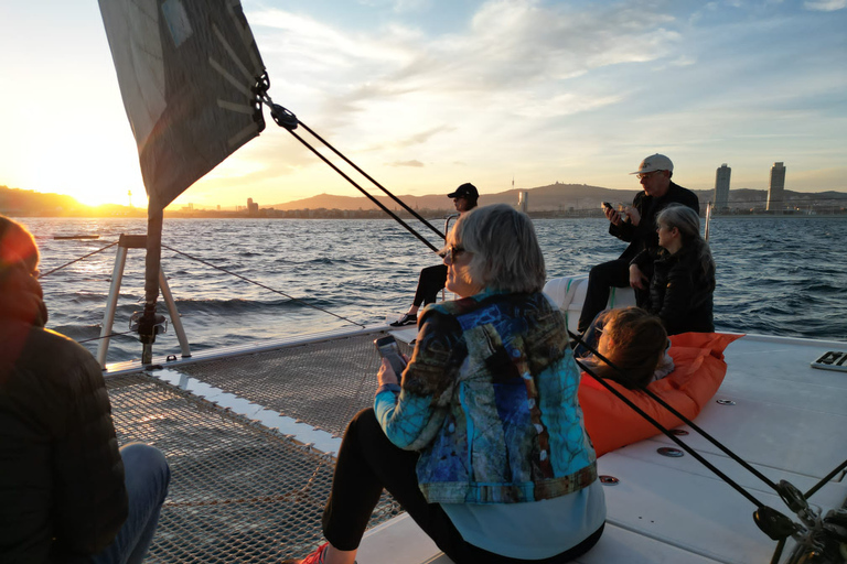 Barcelona Best Sunset Cruise in a Luxury Catamaran