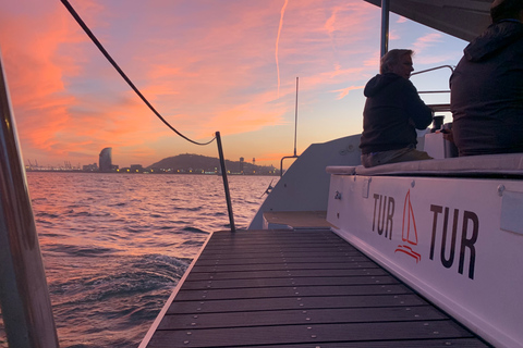 Barcelona Best Sunset Cruise in a Luxury Catamaran