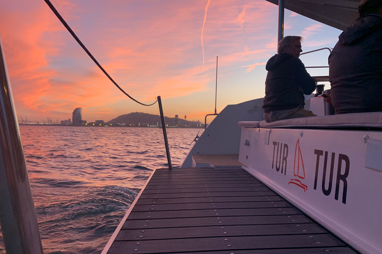 Barcelona Best Sunset Cruise in a Luxury Catamaran