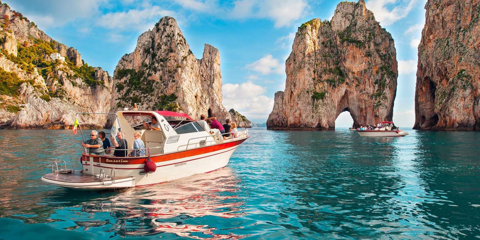 From Sorrento: Capri Island Boat Day Trip With Transfer — gallery image 1