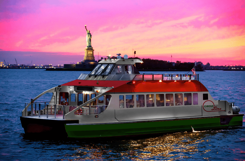 nyc statue of liberty sunset cruise