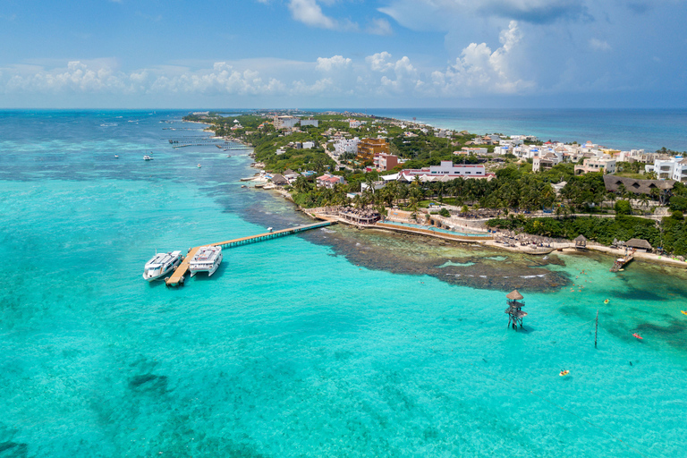 Van Cancún: catamaranzeiltocht Isla Mujeres met lunchVan Riveira Maya: catamaranzeiltocht Isla Mujeres