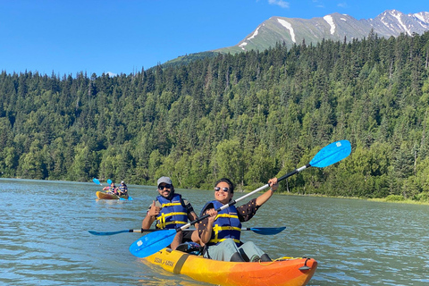 Seward Area Glacial Lake Kayaking Tour 1.5 hr from Anchorage Moose Pass: Kayaking Tour on Glacial Trail Lake