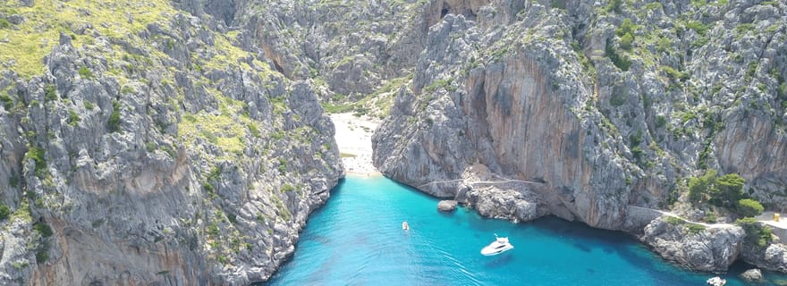Soller : Excursion en bateau rapide à Sa Calobra et Cala Tuent