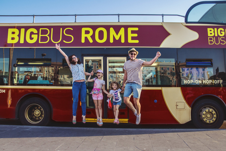 Roma: Tour panoramico in autobus con audioguidaBiglietto dell&#039;autobus da 72 ore con guide digitali della città