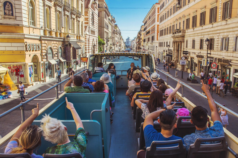 Roma: Tour panoramico in autobus con audioguidaBiglietto dell&#039;autobus da 72 ore con guide digitali della città