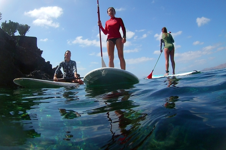 Lanzarote : Stand up paddle dans le paradisCours de stand up paddle au soleil