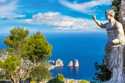 Da Pompei: crociera in barca sull'isola di Capri e tour autoguidato