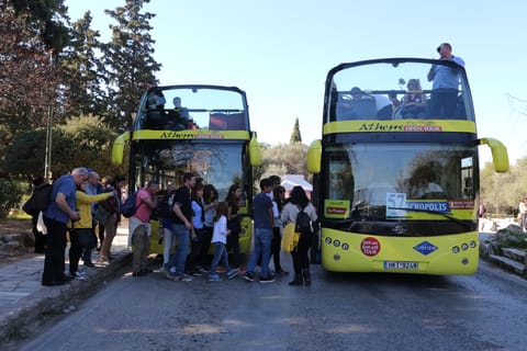 Athens: Hop-On Hop-Off Bus and Cape Sounion Sunset Trip