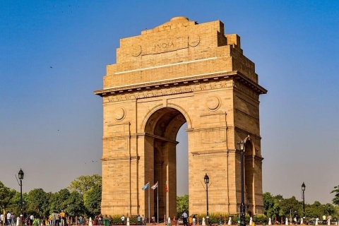 Delhi: Oude en Nieuwe Delhi Privé Stadsrondleiding met de AutoOude en Nieuwe Delhi Privé Stadstour met Toegangstickets