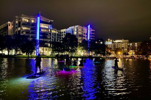 Orlando: Neon Night Glow Paddleboard or Clear Kayak Tour