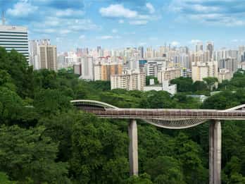 Singapore: Tour guidato a piedi di Faber Peak con colazione