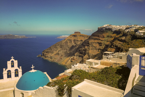 Desde Santorini: Visita guiada matinal a Oia con desayuno