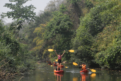 Depuis Chiang Mai : kayak en jungle et grottes de Chiang Dao