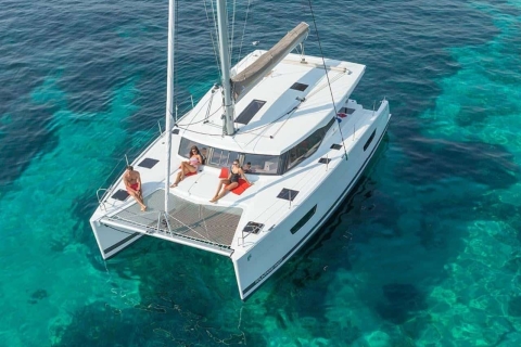 From Palma: Luxury Catamaran Tour with Tapas & Swimming 4 Hours duration