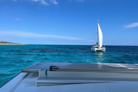 Depuis Palma : excursion en catamaran de luxe avec tapas et baignadeDurée de 4 heures
