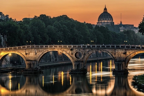 Rome: tour privé de nuit en voiture