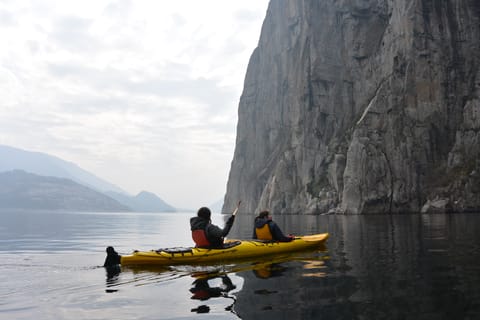 From Stavanger: Lysefjorden Guided Kayak Tour