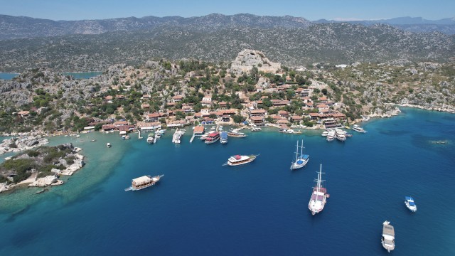 Visit From Kas Harbour Private Boat Tour to Kekova in Kas