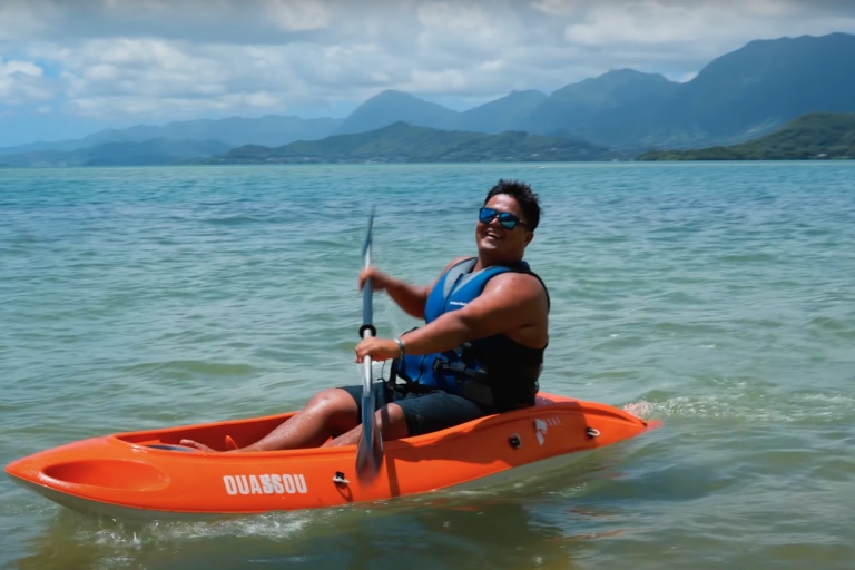 Oahu : Aventure sur la plage de Secret Island et activités nautiquesAventure de 6 heures sur la plage avec déjeuner