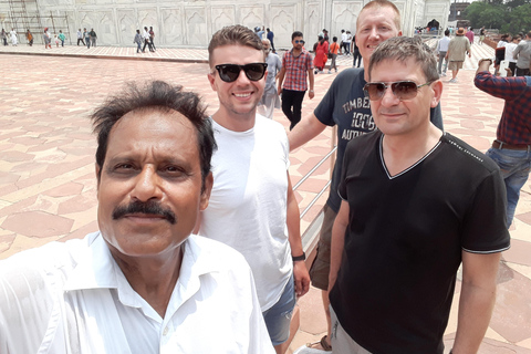 From Delhi:- Taj Mahal & Agra fort tour with popular guide From Delhi:-Guide, Tickets, transport, lunch(all inclusive)